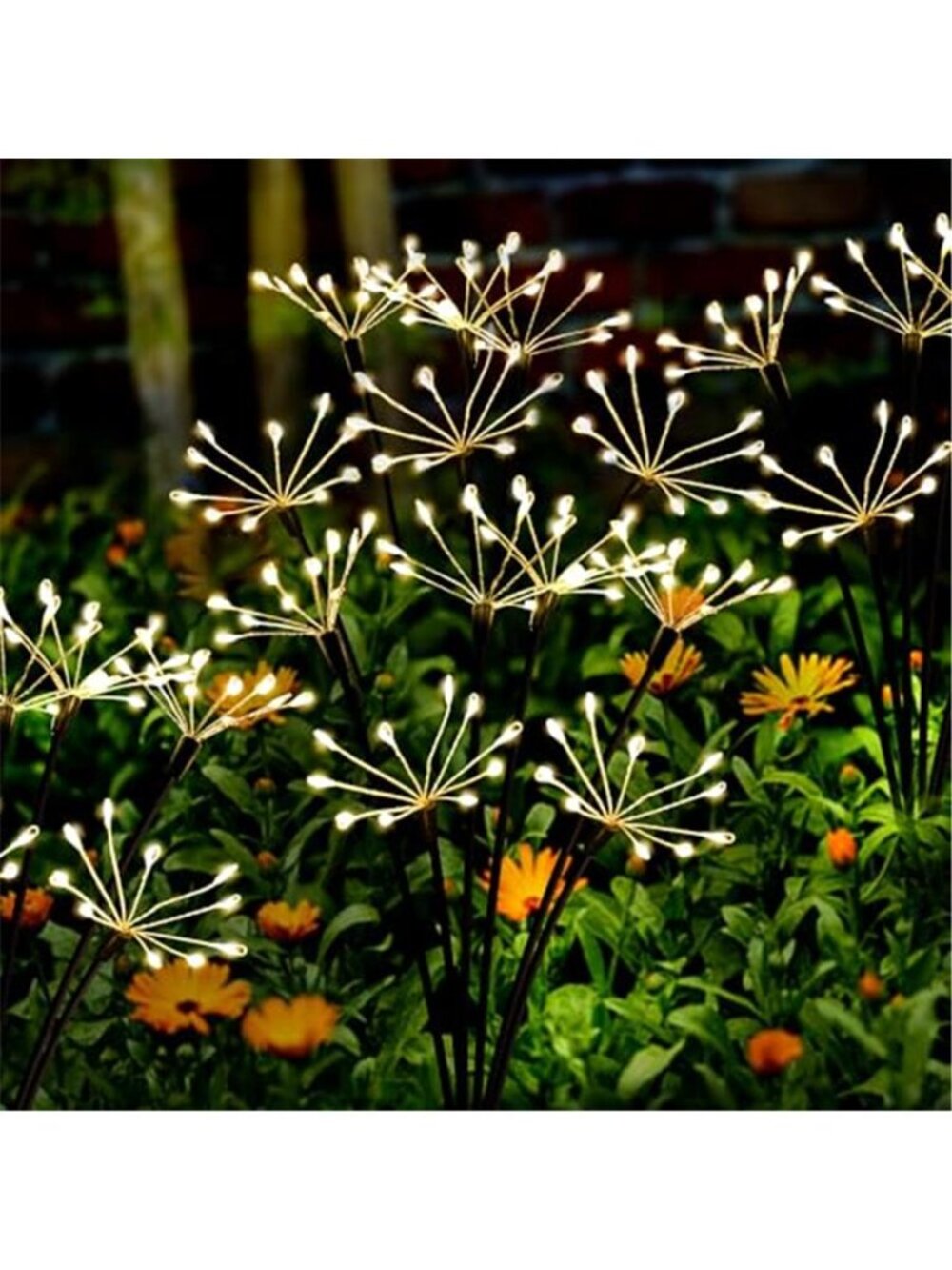 Solar Firework Lights 2 Pack 120LED Twinkling Outdoor Garden Yard Waterproof